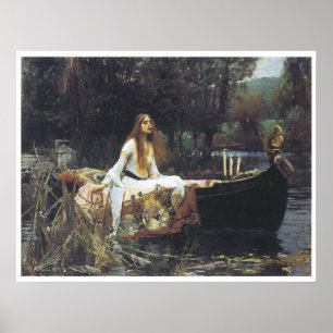 Póster A senhora do Shallot, John William Waterhouse 1888