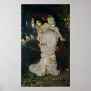 Poster A senhora do Shallot pelo Waterhouse de John