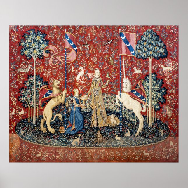 Poster A Senhora e o Unicórnio, o Sabor (Frente)