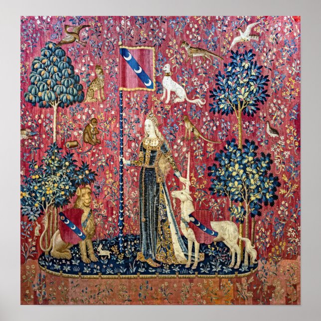 Poster A Senhora e o Unicórnio, Toque (Frente)