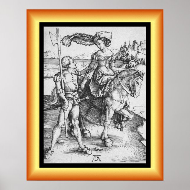 Poster A Senhora Em Horseback E O Lansquenet ~ * ~ (Frente)
