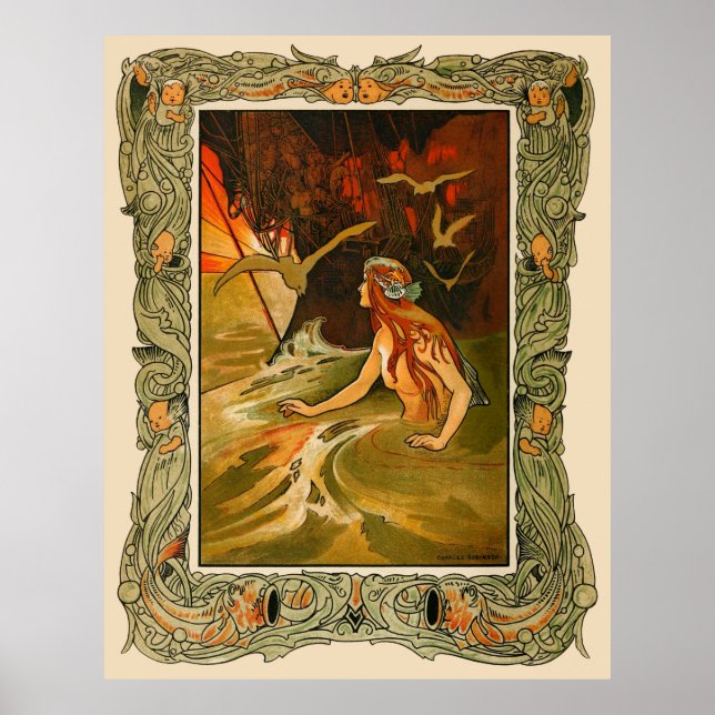 Póster A Sereia de Charles Robinson (Frente)