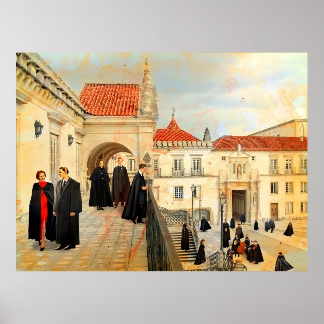 Poster A Serenata (Universidade de Coimbra) Portugal (Frente)