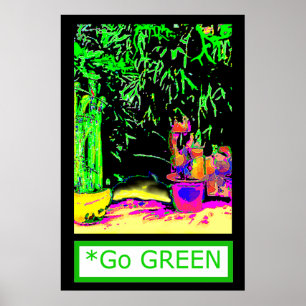 Póster A Série Artista MUSEUM jGibney Go GREEN Staghorn