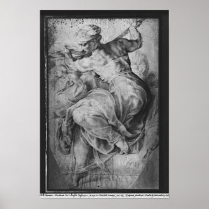 Póster A Sibila Líbia, depois de Michangelo Buonarroti