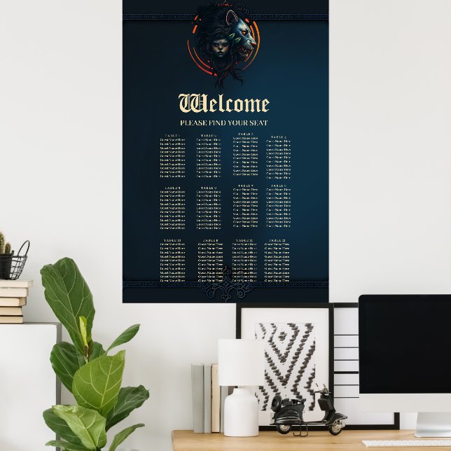 Poster A simbiose da força e graça (Escritório em casa)