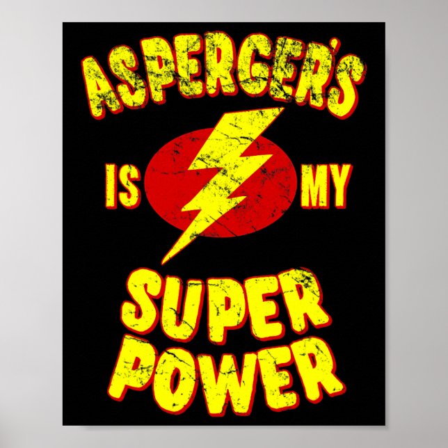 Poster A Síndrome de Asperger É Meu Superpoder  (Frente)