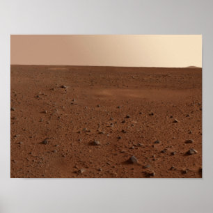 Póster A superfície rochosa de Marte