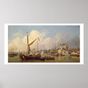 Póster A Tamisa e a torre de Londres suposta em t
