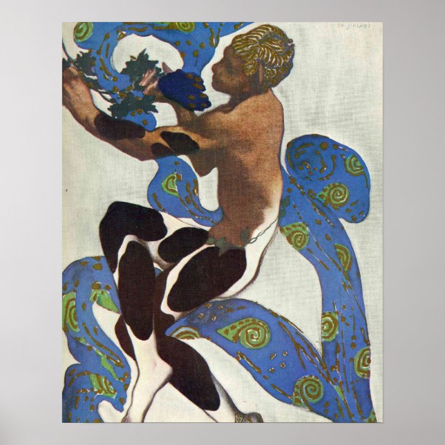 Póster A tarde do bailarino do Balé de uma Fawn (Frente)