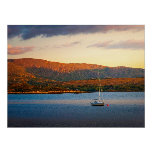 Póster A Tarde Dourada sobre a Baía de Kenmare (Frente)