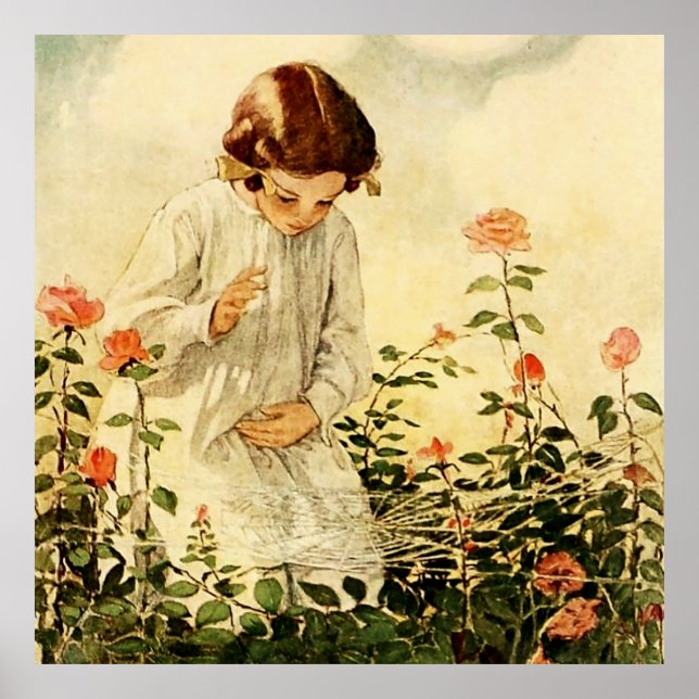 Poster A Teia de Aranha por Jessie Willcox Smith (Frente)