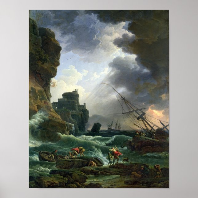 Póster A Tempestade, 1777 (Frente)