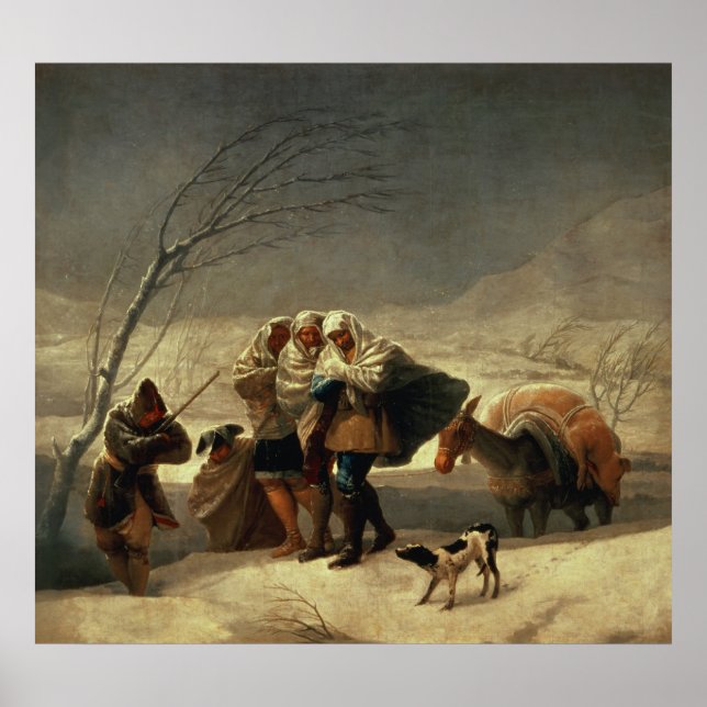 Poster A tempestade de neve, 1786-87 (Frente)