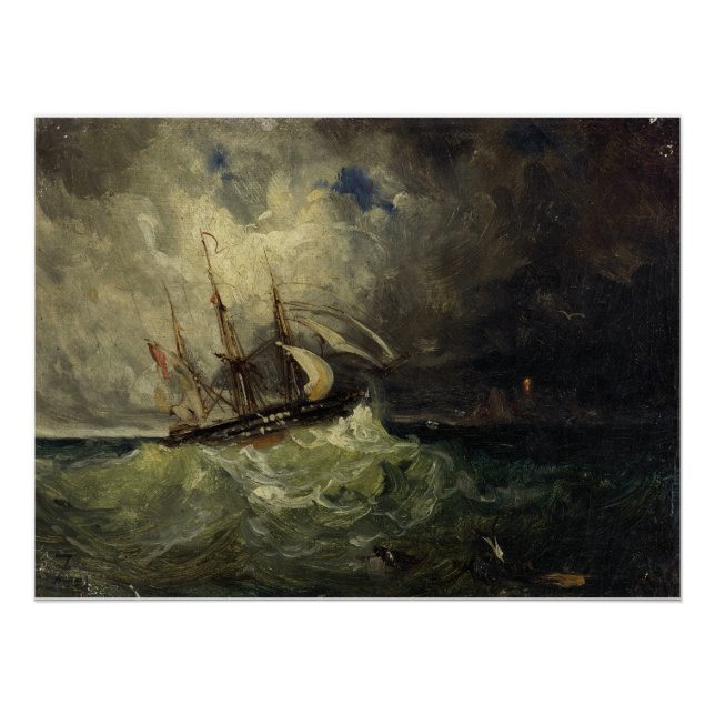Póster A Tempestade – Félix Ziem (Frente)