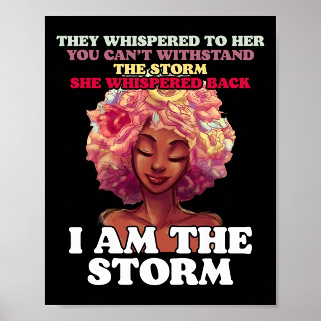 Poster A Tempestade Fortes Mulheres Negras Empoderam Mulh (Frente)