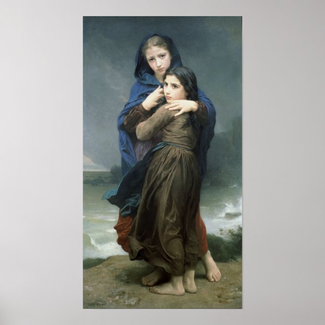 Póster A Tempestade (L'Orage) de Bouguereau (Frente)