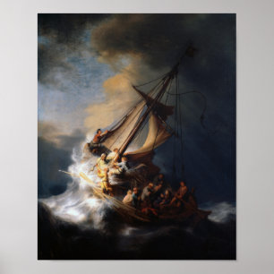 Póster A Tempestade no Mar da Galileia - Rembrandt