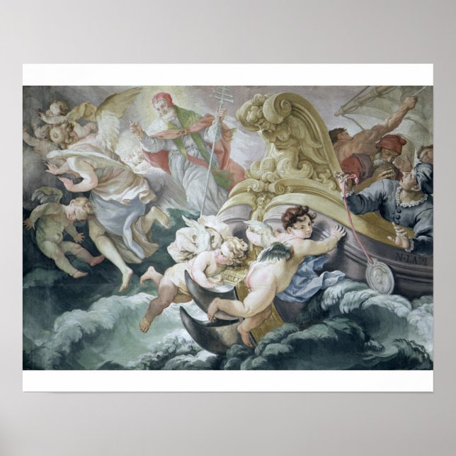 Póster A tempestade se acalmou milagrosamente em contato  (Frente)