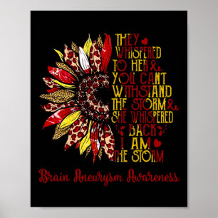 Poster A Tempestade Sunflower Leopard Brain Warrior