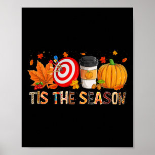 Poster A temporada Leopard Pumpkin Darts Halloween Fall L