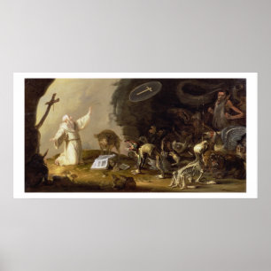 Póster A tentação de St Anthony (painel)