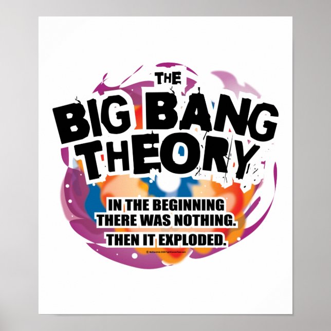 Poster A Teoria do Big Bang (Frente)