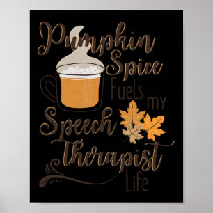 Poster A Terapia De Voz Pumpkin Outono Cai Graças Ha
