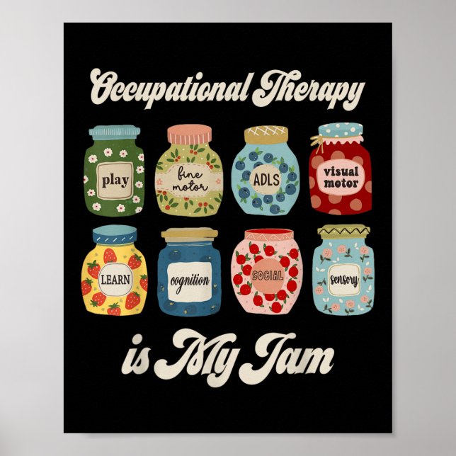 Poster A Terapia Ocupacional É O Meu Engraçado Mal Terapi (Frente)