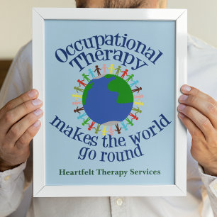 Póster A terapia ocupacional faz o mundo ir circularmente