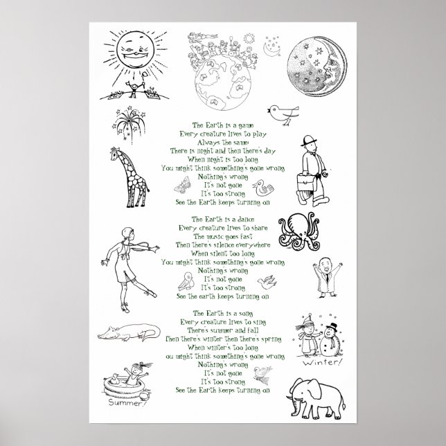 Poster A Terra Continua Ligando (Frente)