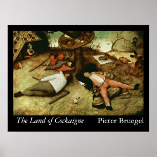 Póster A terra de Cockaigne - 1567