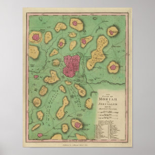 Póster A terra de Moriah ou de Jerusalem