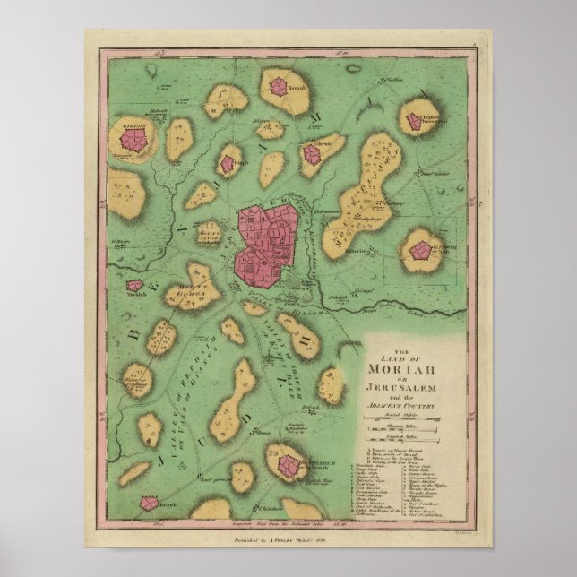Póster A Terra De Moriah Ou Jerusalém (Frente)