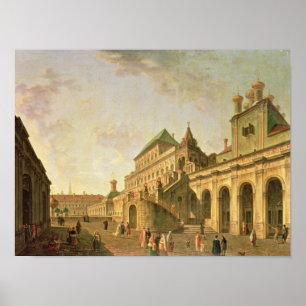 Póster A terra do Boyar na Moscovo Kremlin, 1801