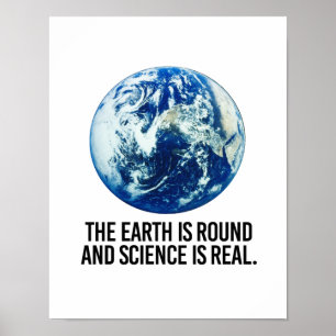 Poster A terra é circularmente e a ciência é - - Pro-S