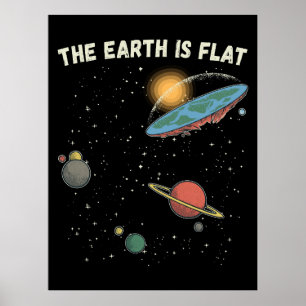 Poster A Terra É Uma Teoria Humorosa Flagrante