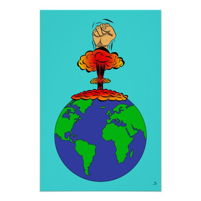 Póster A Terra está em perigo (Frente)