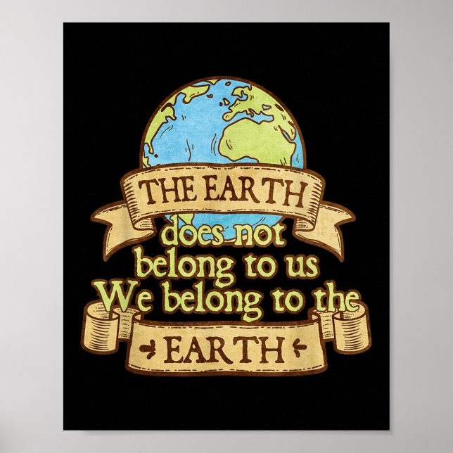 Poster A Terra Não Pertence A Nós Que Pertencemos À União (Frente)