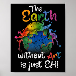 Poster A Terra Sem Arte É Apenas O Planeta Do Dia Da Terr