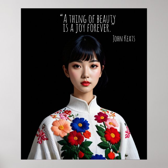 Poster A thing of beauty is a joy forever (Frente)