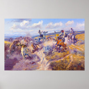 Poster A Tight Dally e a Loose Latigo por C. M. Russell