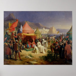 Poster A tomada de Tripoli, em abril de 1102, 1842