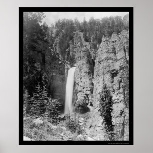 Póster A torre cai Yellowstone 1899