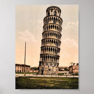 Póster A Torre de Mente, Pisa, Itália - Fotografia clássi