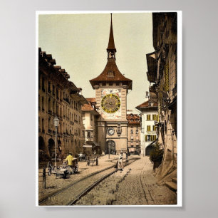 Poster A torre de pulso de disparo, Berne, cidade,