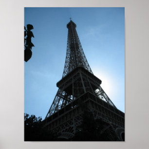 Poster a torre Eiffel, Paris, nascer do sol