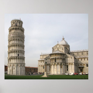 Póster A torre inclinada de Pisa