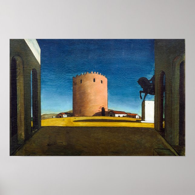 Poster A Torre Vermelha | Giorgio de Chirico |  (Frente)