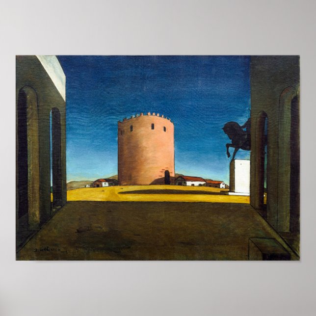 Poster A Torre Vermelha | Giorgio de Chirico |  (Frente)